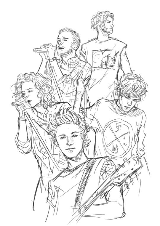 Coloring pages one direction download and print for free