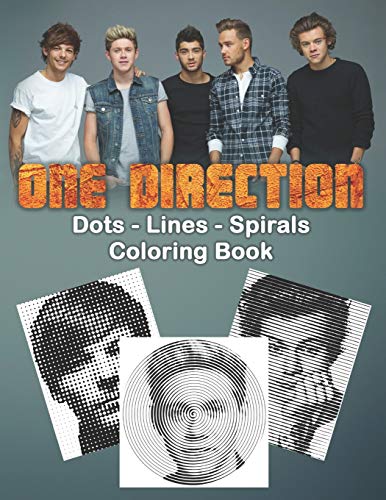 Buy one direction dots lines spirals coloring book great gift for girls boys and teens who love one direction with spiroglyphics coloring books