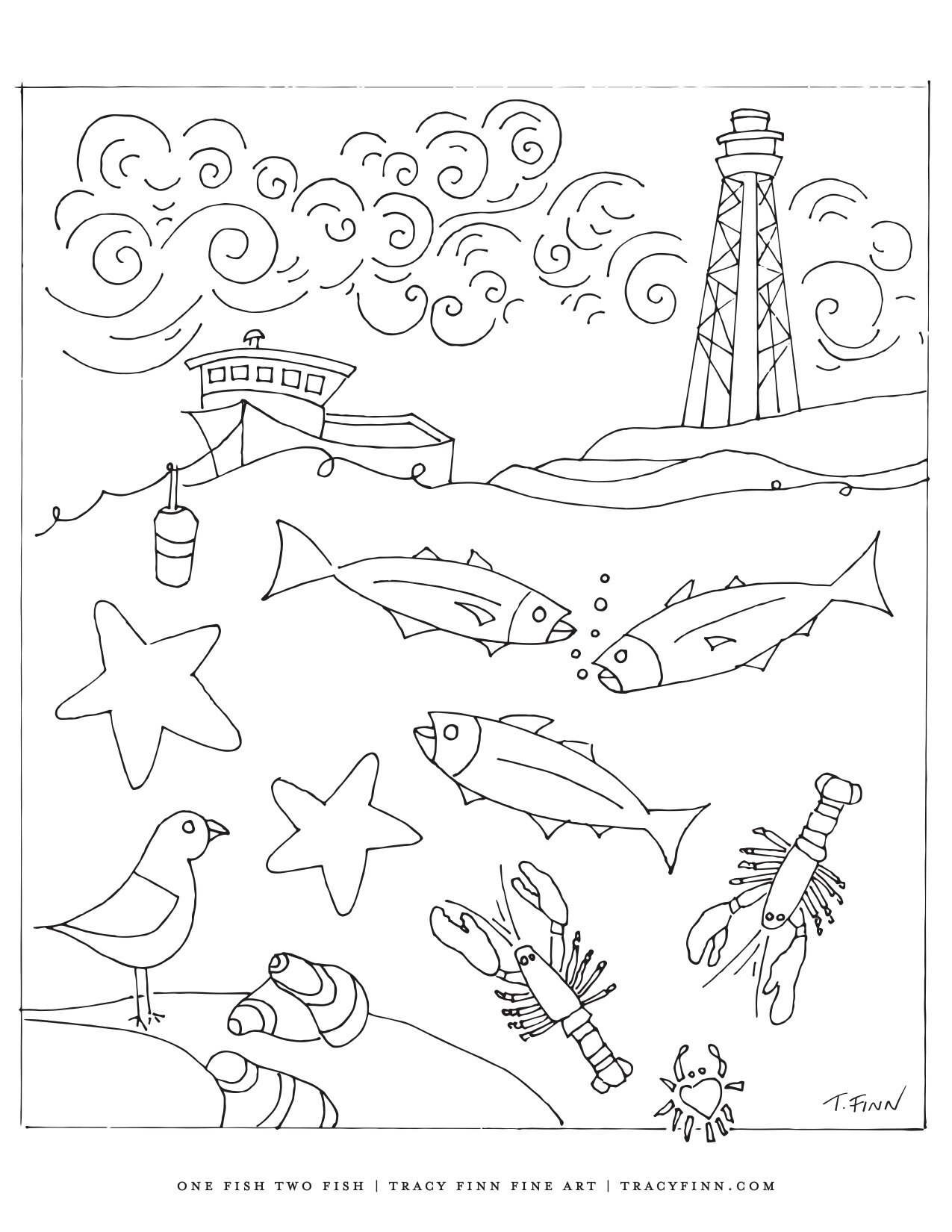 Coloring pages full package â tracy finn