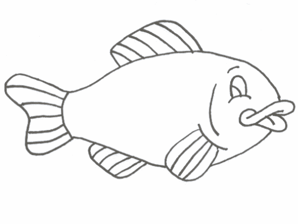 Free printable fish coloring pages for kids