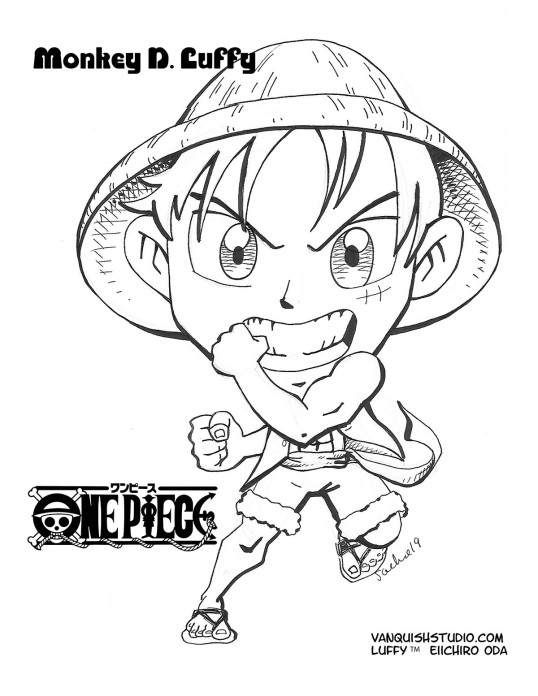 Free one piece coloring pages vanquish studio