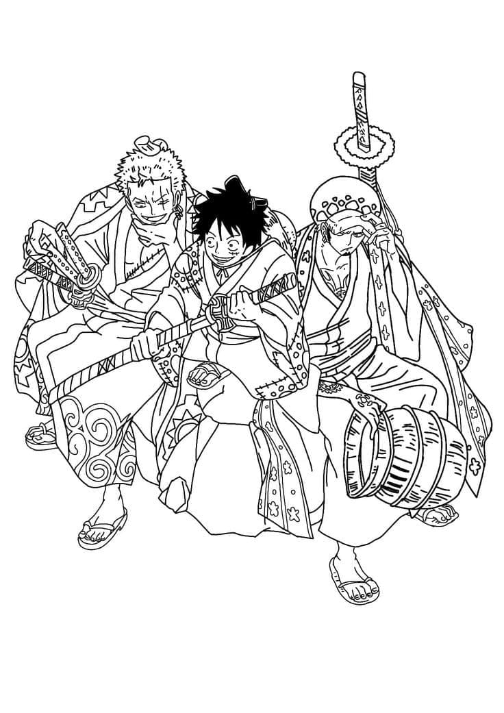 One piece coloring pages