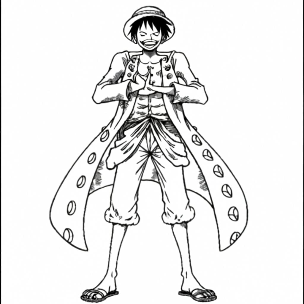 One piece coloring page printable