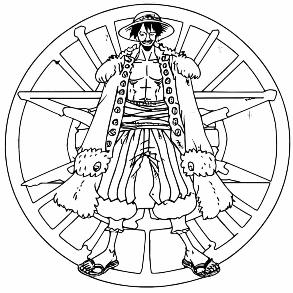 One piece coloring page