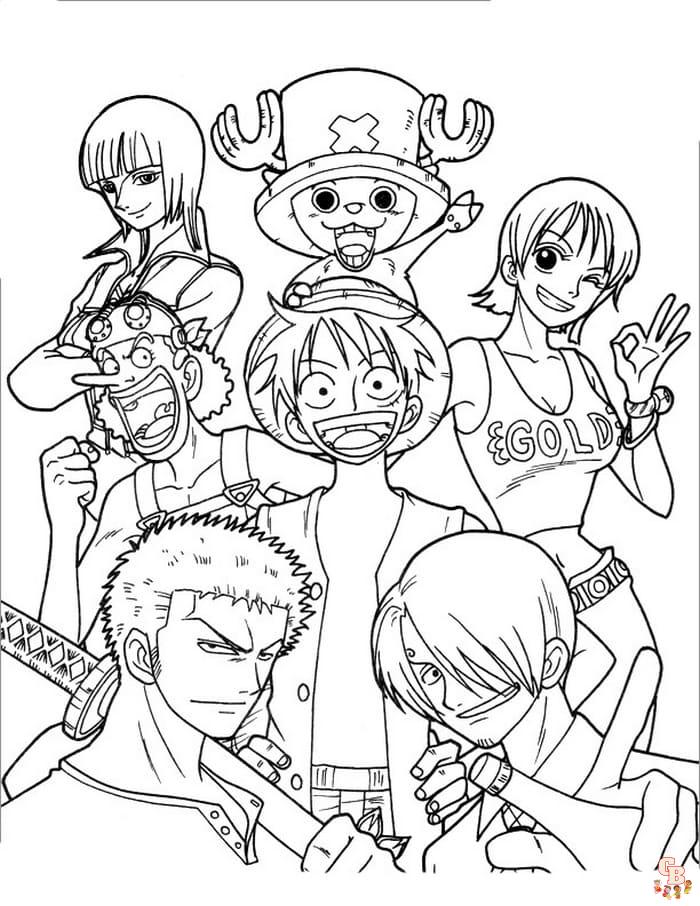 Explore the world of one piece with free printable coloring pages