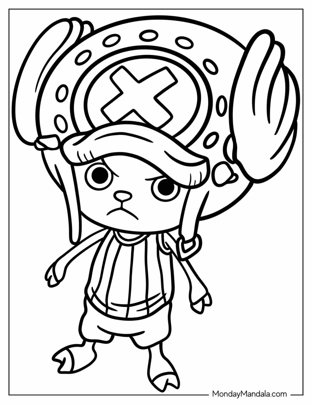 One piece coloring pages free pdf printables