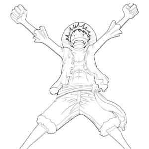 One piece coloring page printable for free download