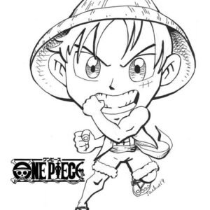 One piece coloring page printable for free download