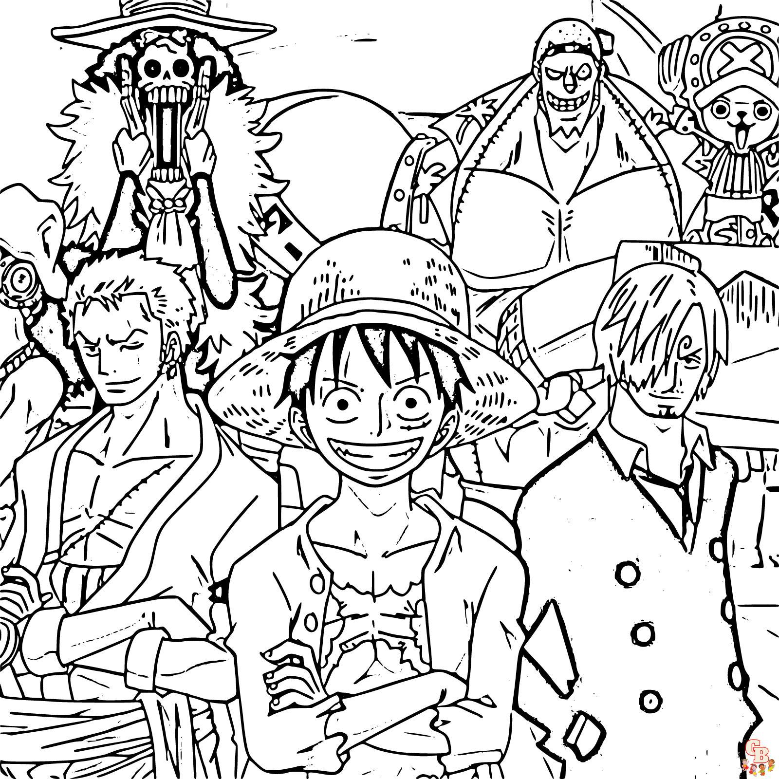 Explore the world of one piece with free printable coloring pages