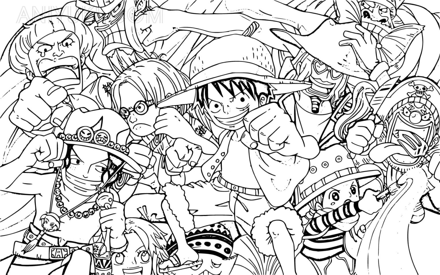 One piece coloring pages