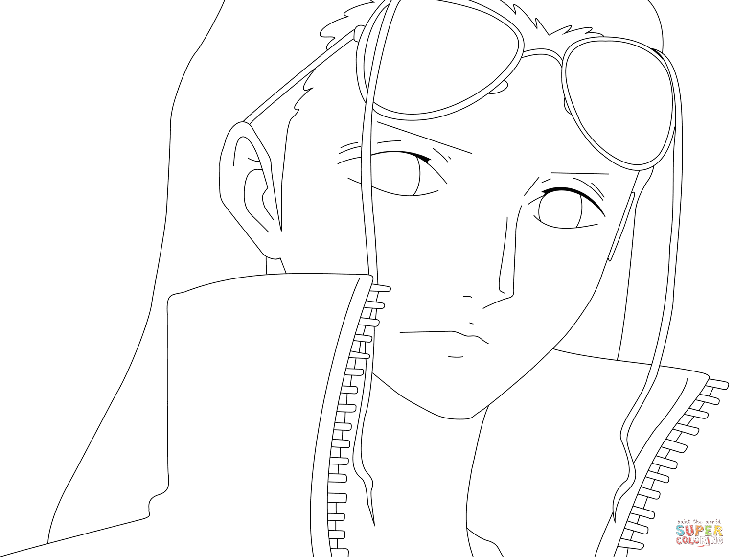 Nico robin coloring page free printable coloring pages