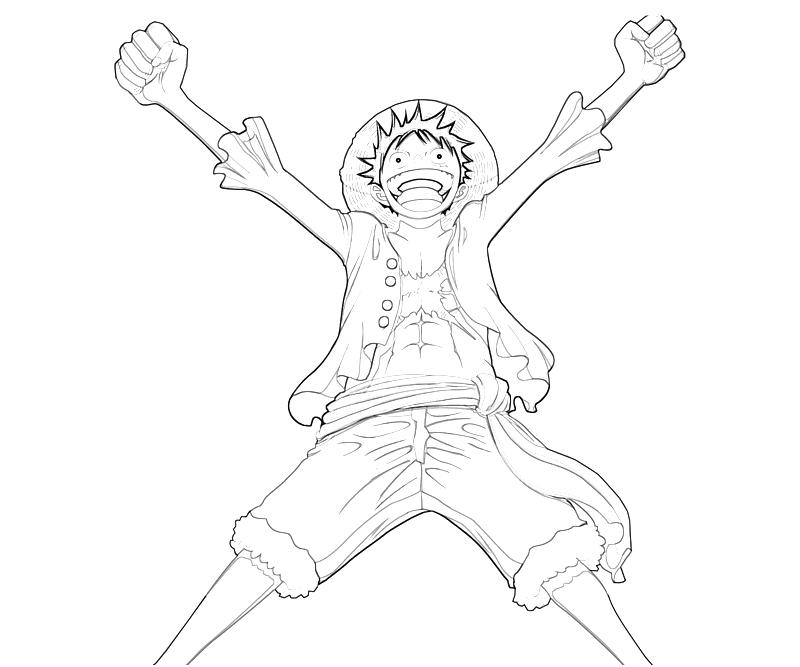 One piece monkey d luffy happy