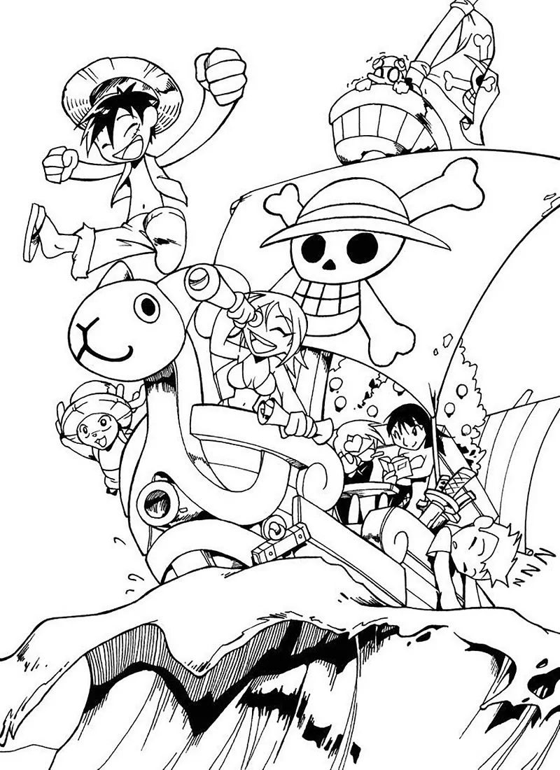 One piece malvorlagen