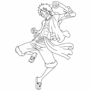 One piece coloring page printable for free download