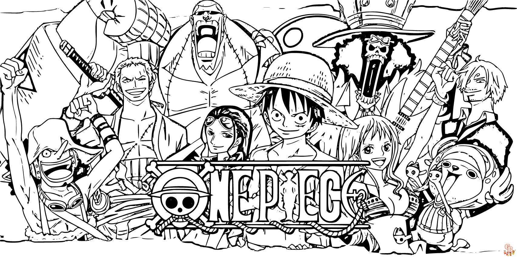 Explore the world of one piece with free printable coloring pages