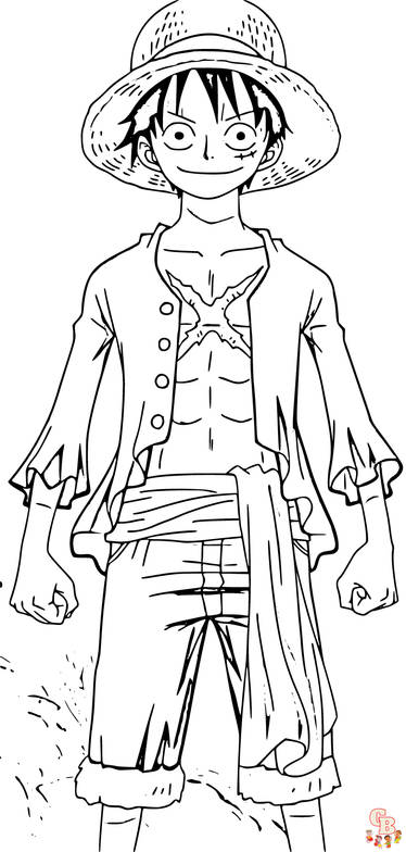 One piece coloring pages free printable designs by gbcoloring on