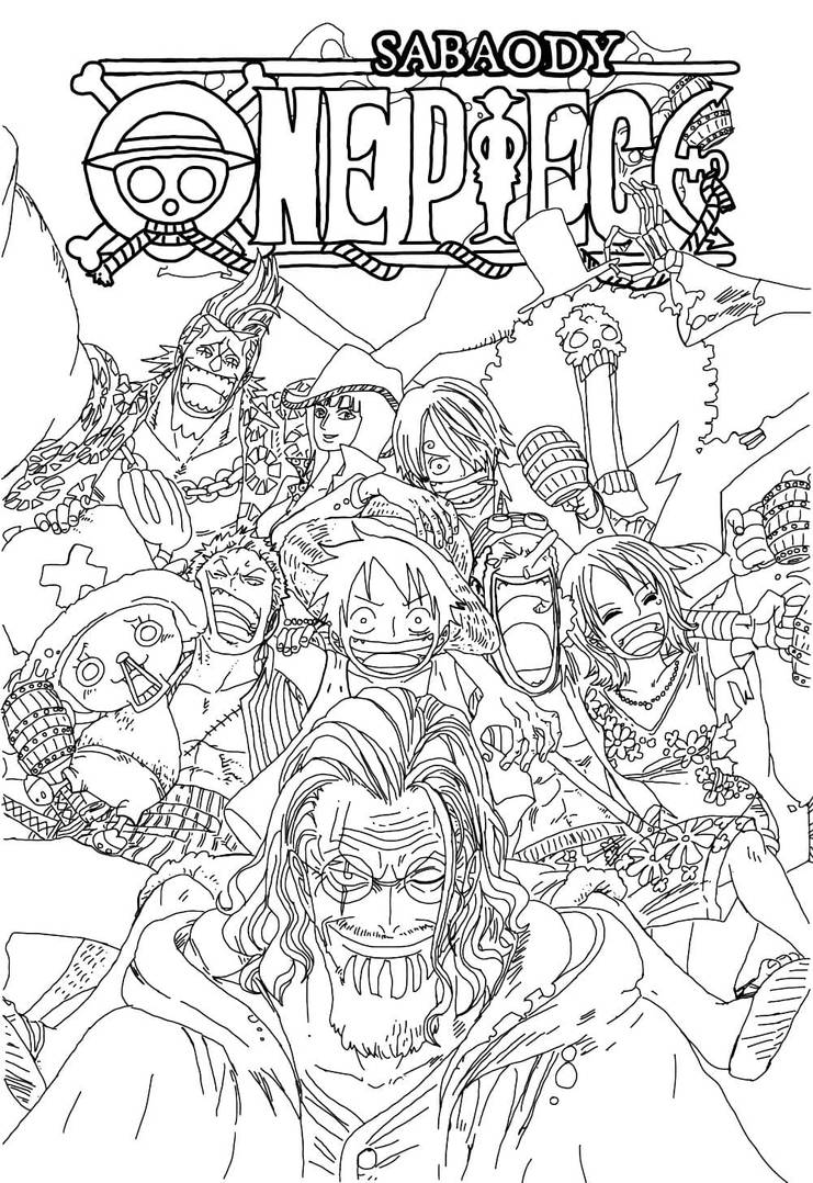 One piece coloring pages by coloringpageswk on