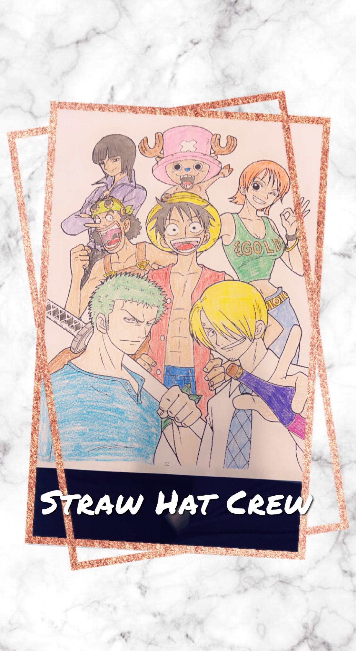 Straw hat coloring page i teach rd grade and downloaded one piece coloring sheets to share with my kids heres one i did today pre water crew ronepiece