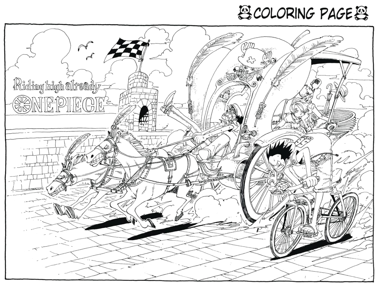 Rereading one piece â one piece coloring page