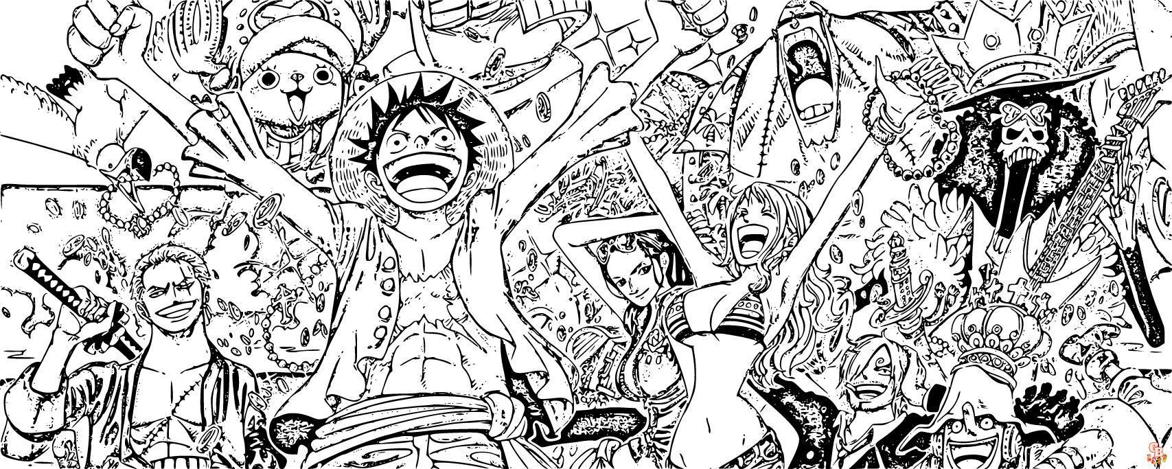 Explore the world of one piece with free printable coloring pages