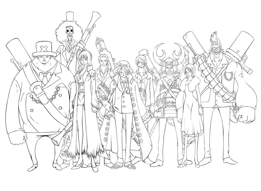 One piece coloring pages by coloringpageswk on