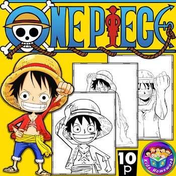 One piece friends coloring pages