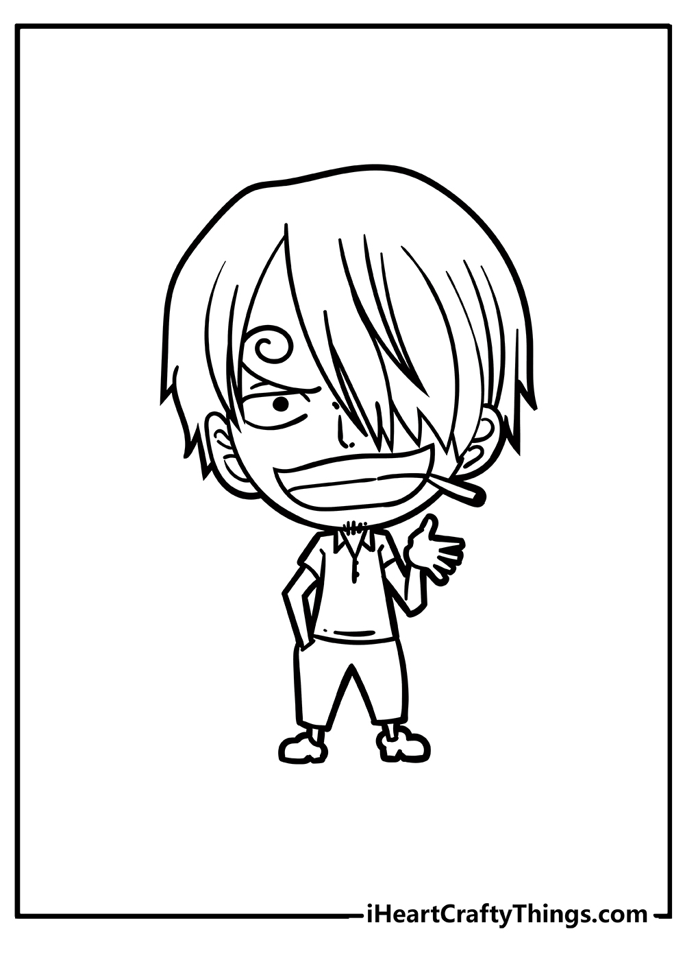 Chibi coloring pages free printables