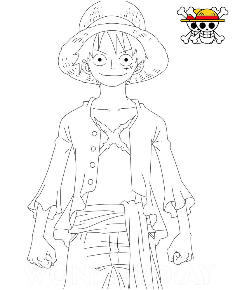 One piece coloring pages by coloringpageswk on