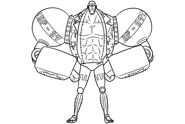 Franky coloring pages
