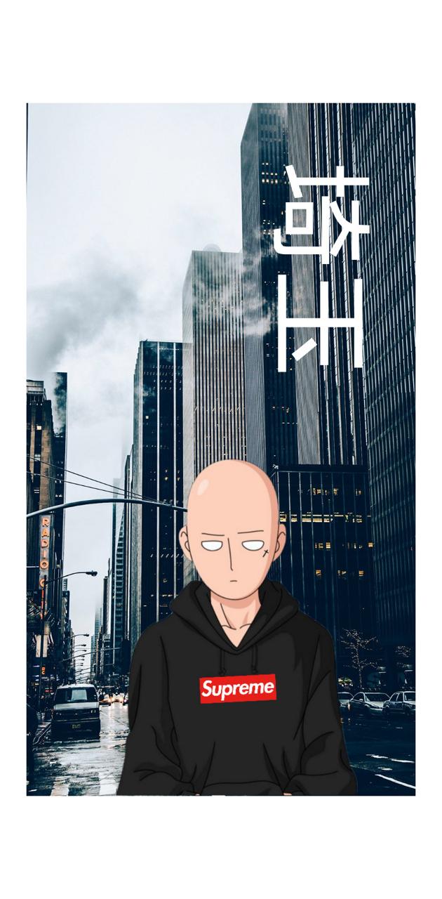 Saitama supreme wallpaper by wattyotaku