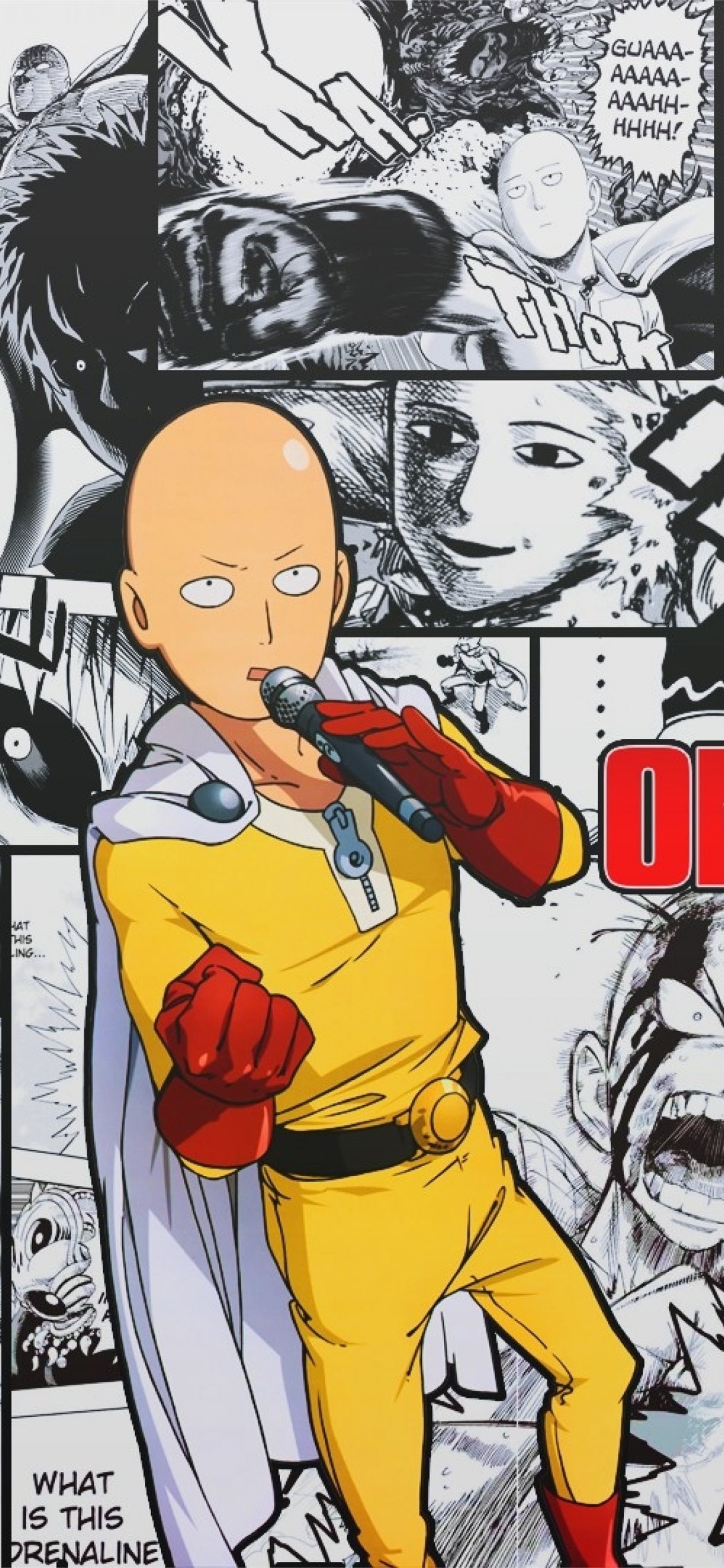 One punch man saitama bald for samsung galaxy s n iphone wallpapers free download