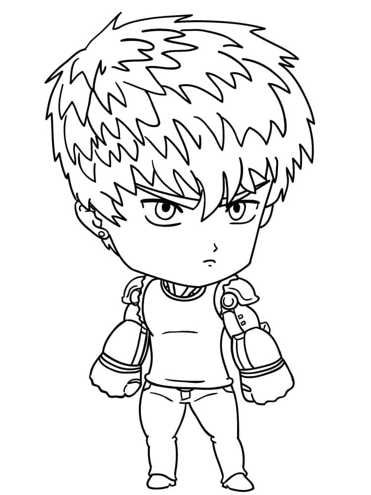 One punch man coloring pages