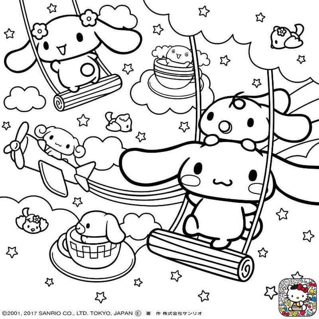 Some sanrio coloring pages to color rcopingthruregression