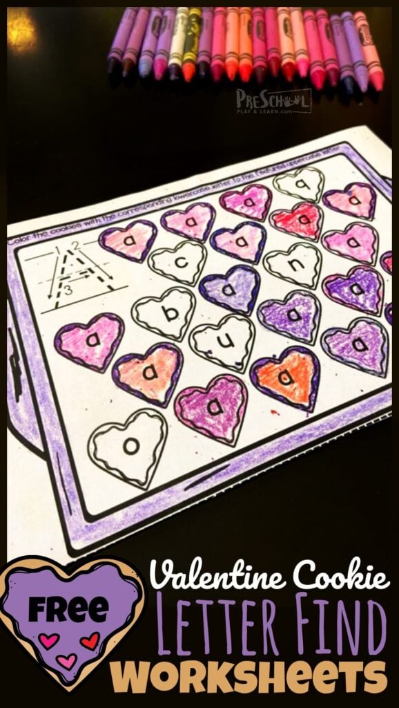 Ð free valentines day cookie letter find worksheets