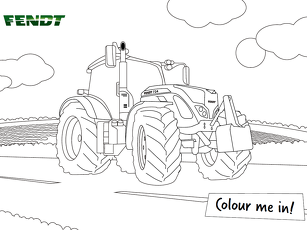 Tractor coloring pages