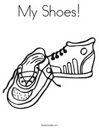 Buckle my shoe coloring page