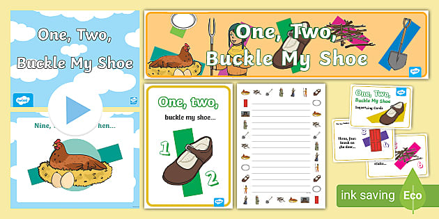 One two buckle my shoe resource pack teacher