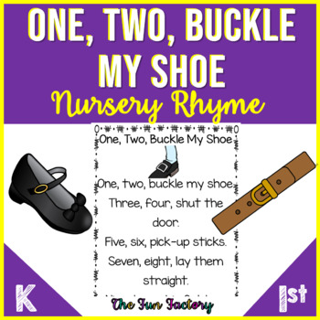 One two buckle my shoe printable tpt