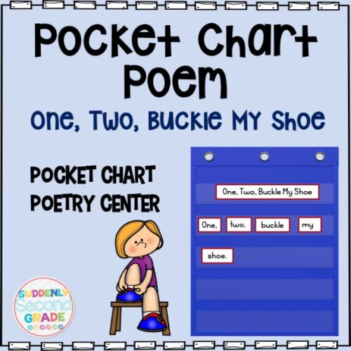 Pocket chart poem one two buckle my shoe nursery rhyme made by teachers