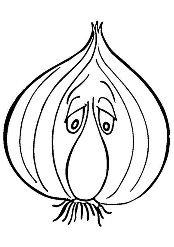 Onion coloring pages