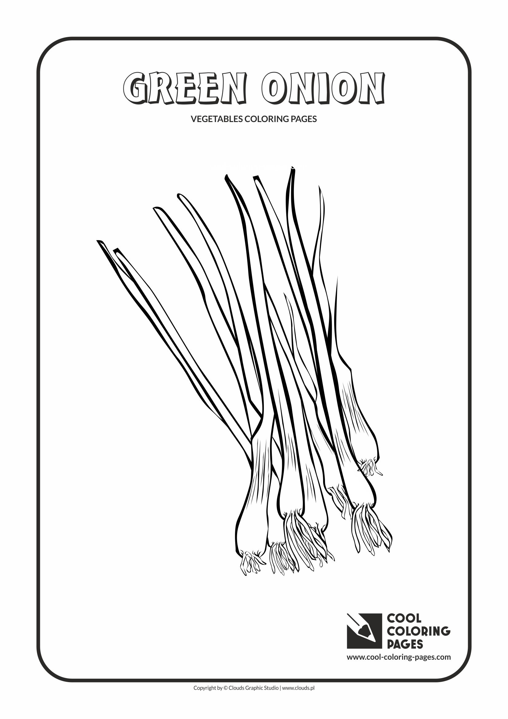 Cool coloring pages green onion coloring page