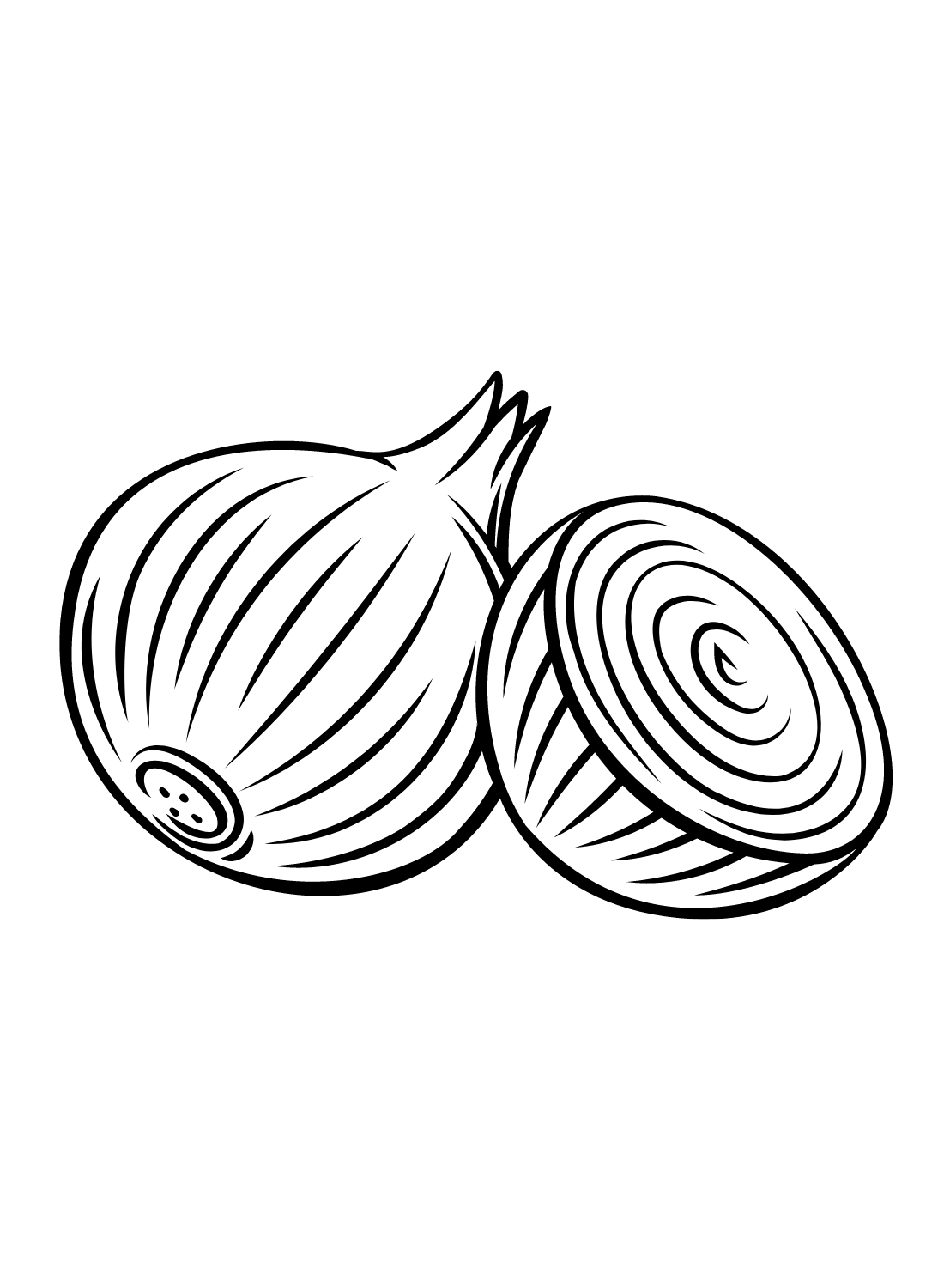 Onion coloring pages printable for free download