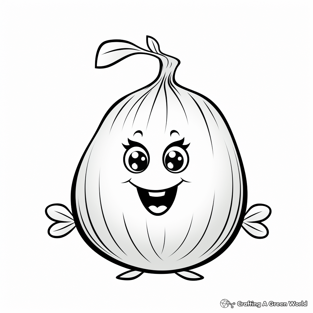 Onion coloring pages