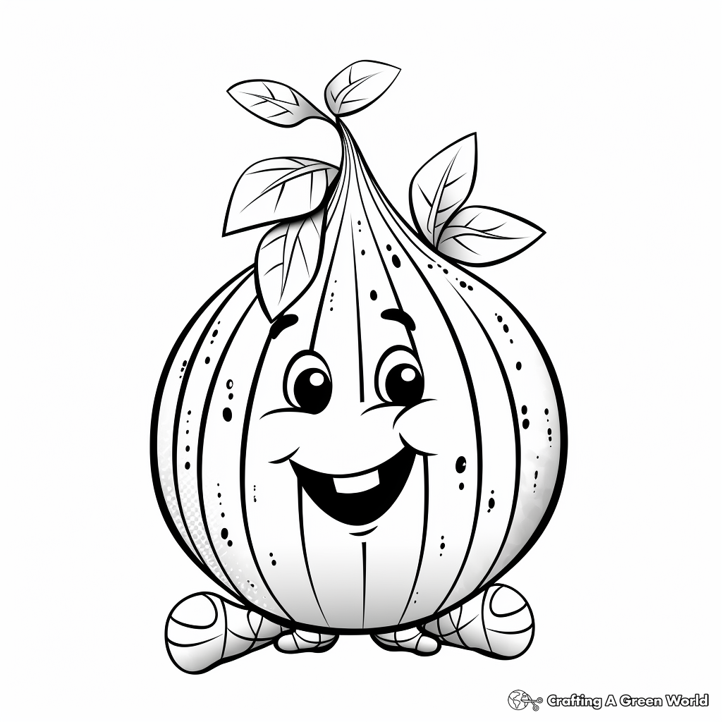 Onion coloring pages