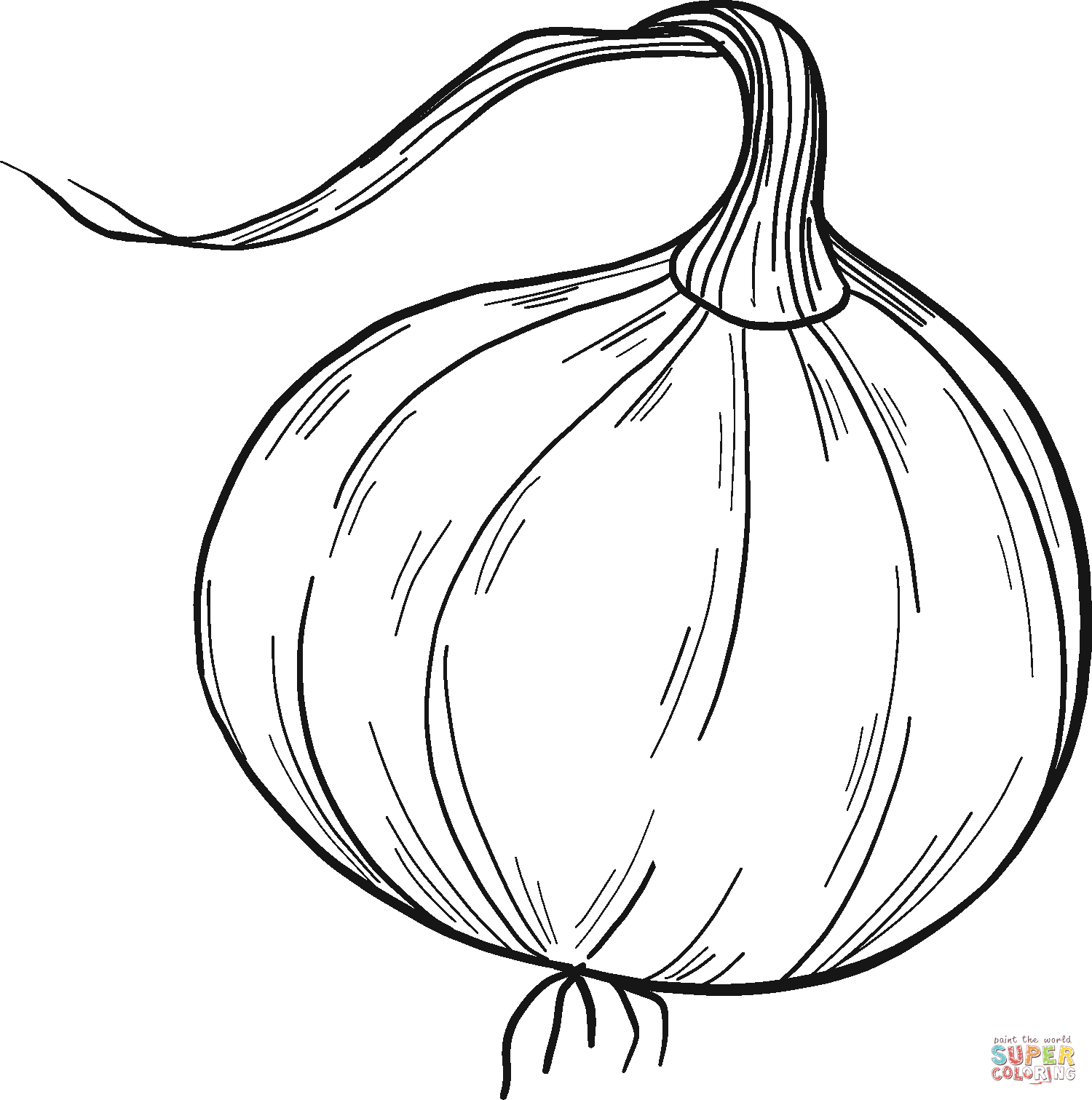 Onion coloring page free printable coloring pages