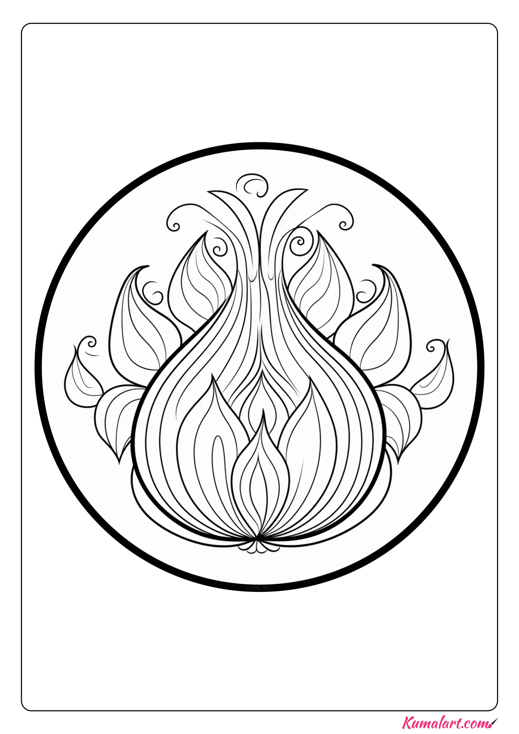 Ð free delightful onion coloring pages