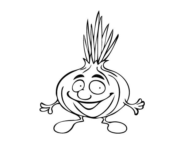 Mr onion coloring page