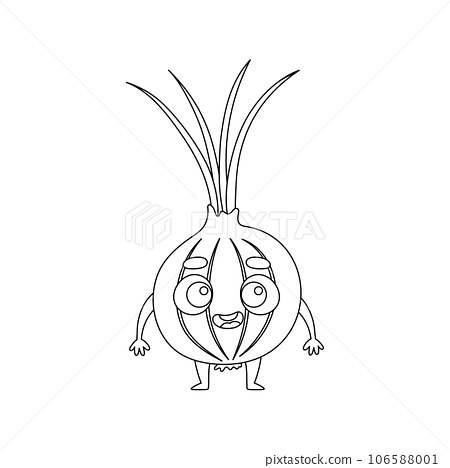 Coloring page funny onion coloring book for