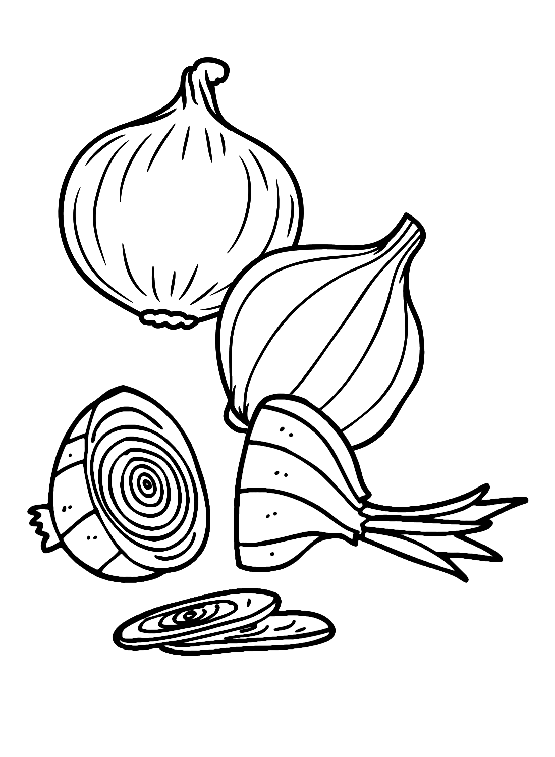 Onion coloring pages printable for free download