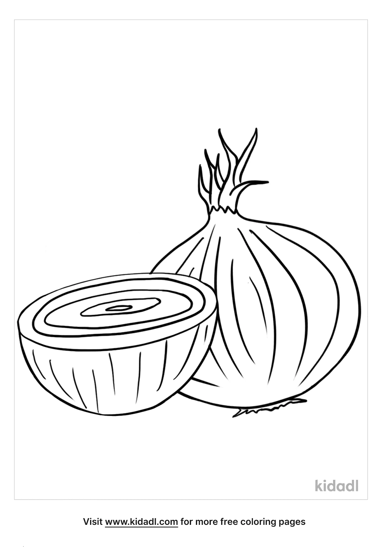 Free onion coloring page coloring page printables